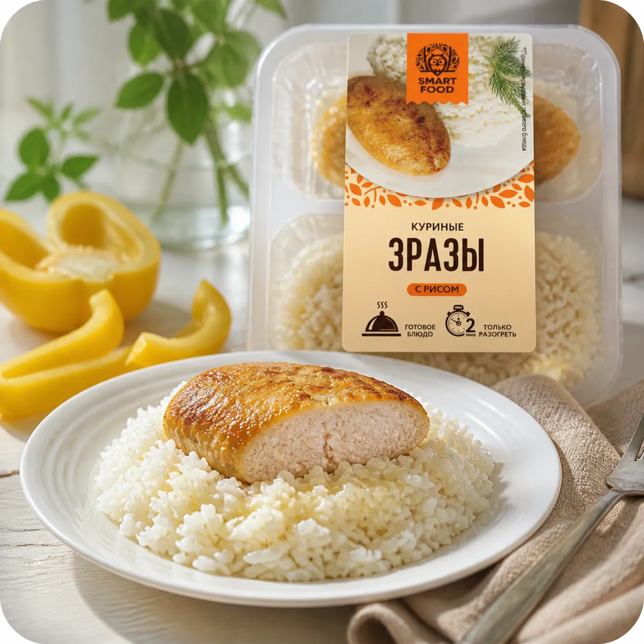 Зразы куриные с рисом, 300г