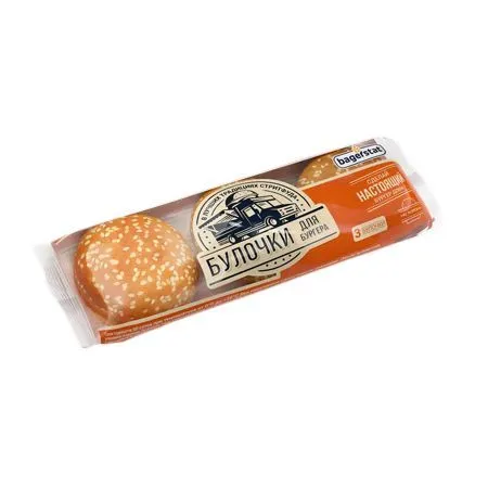 Булочки для бургера, "Bagerstat", с кунжутом, 168г
