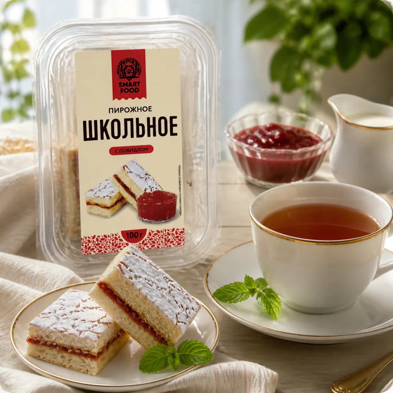 Пирожное "Школьное", 100г