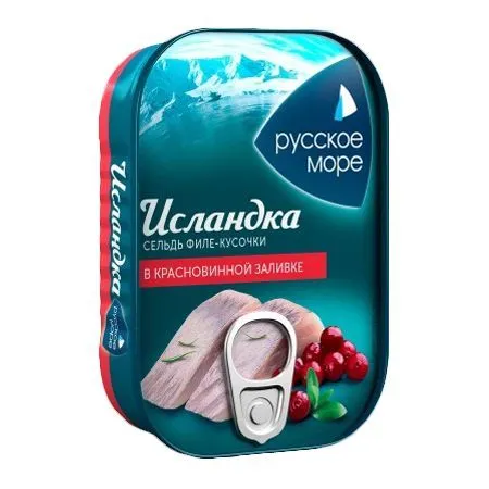 Филе сельди в красновинной заливке, 115г