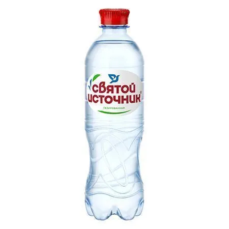 Вода питьевая газированная "Святой источник", 500мл
