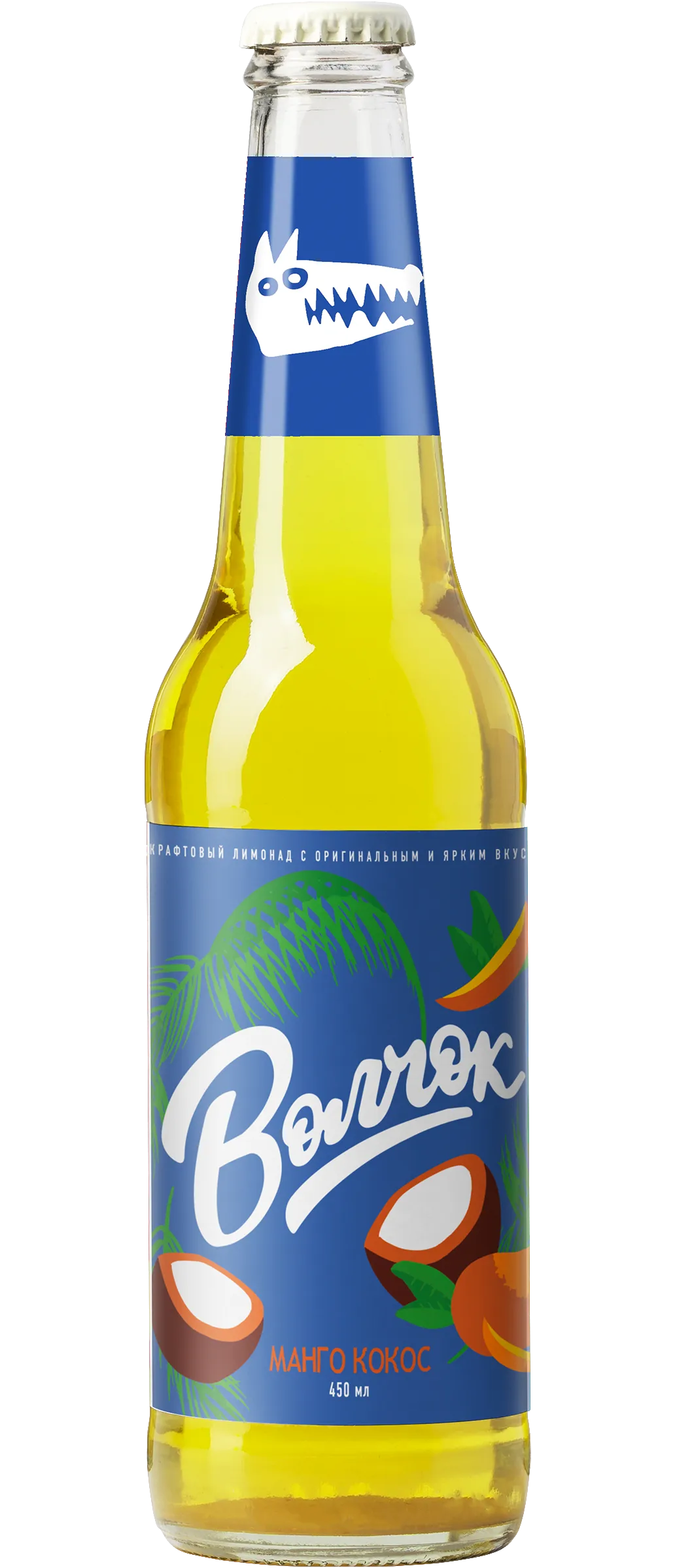 Лимонад, "Волчок", манго, кокос, 450мл