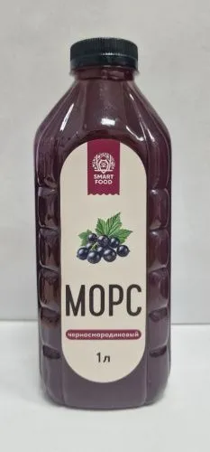 Морс, "Smart food", черная смородина, 1л, бут. ПЭТ