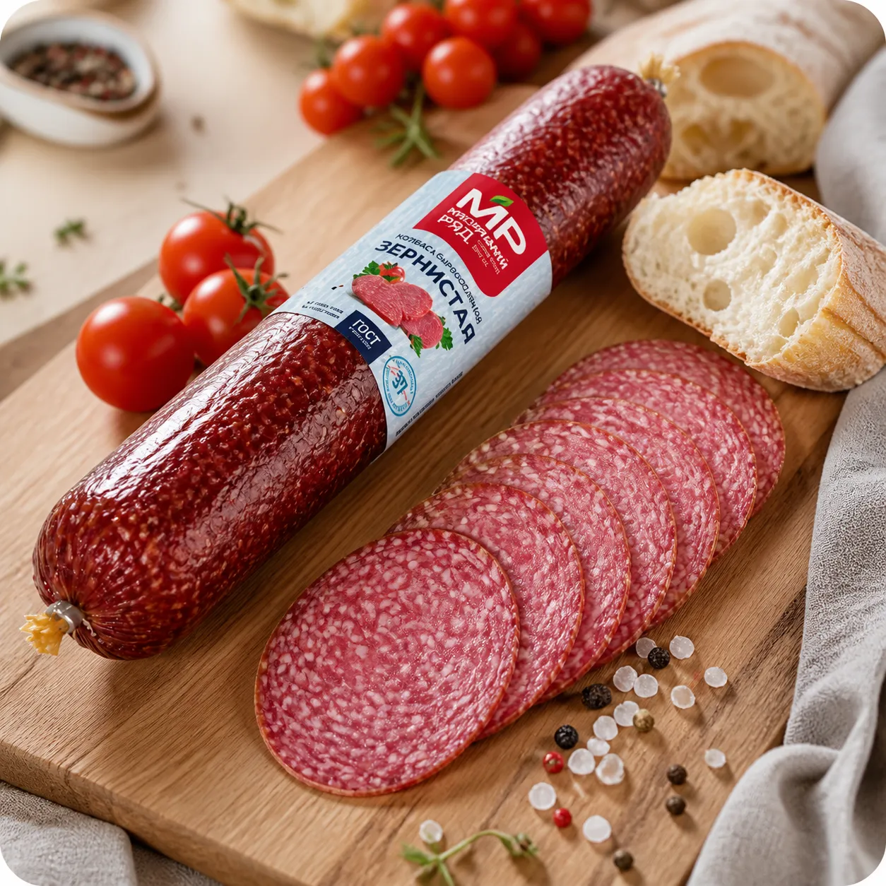 Колбаса сырокопченая "Зернистая" ГОСТ