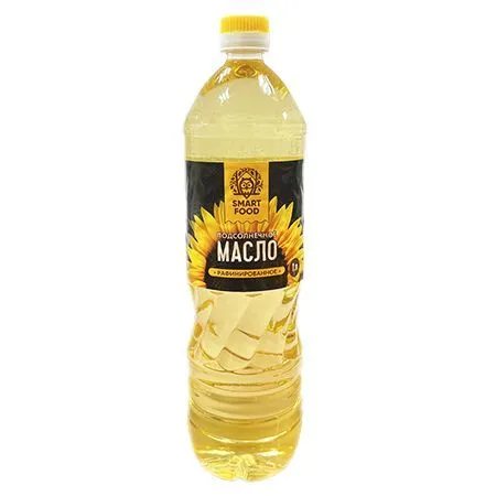 Масло растительное "Smart food", подсолнечное, рафинированное дезодорированное, высший сорт, 1л