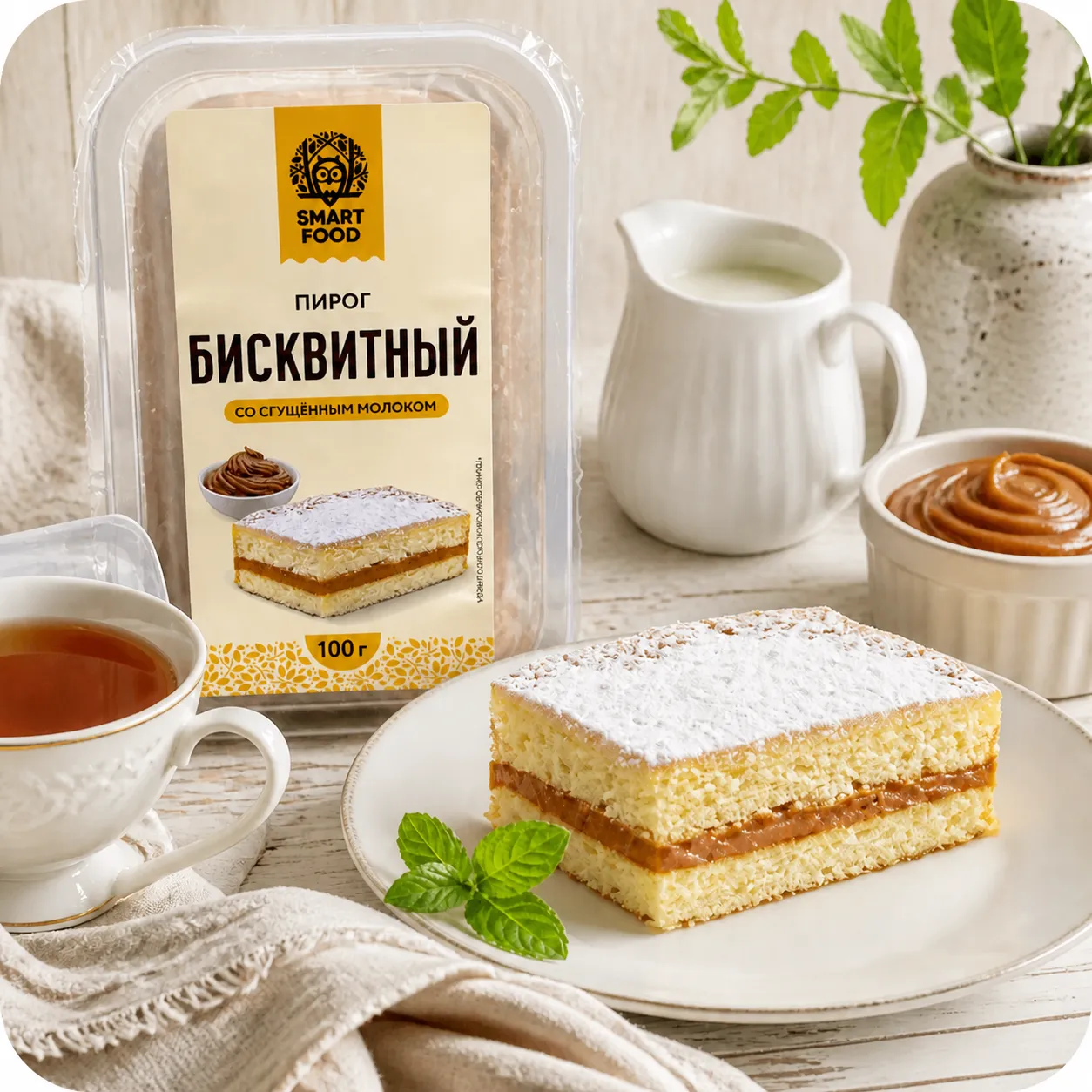Пирожное бисквитное 100г