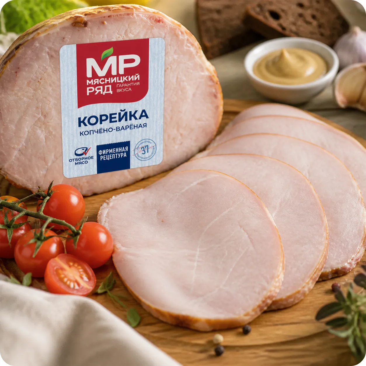 Корейка копчено-вареная