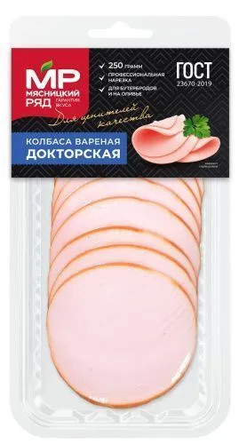 Колбаса вареная "Докторская", 250г
