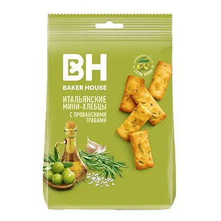 Хлебцы-мини, "Baker House", "Итальянские", прованские травы, 110г