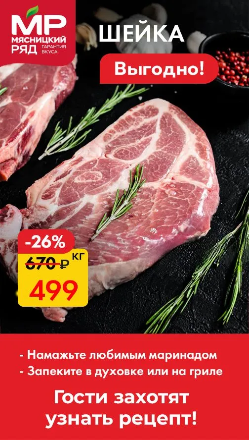 Баннер под фильтрами группа Деликатесы-Шейка 499