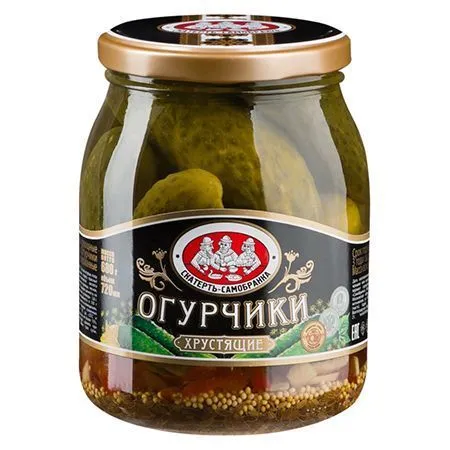Огурцы маринованные, "Скатерть-Самобранка", хрустящие, 720г