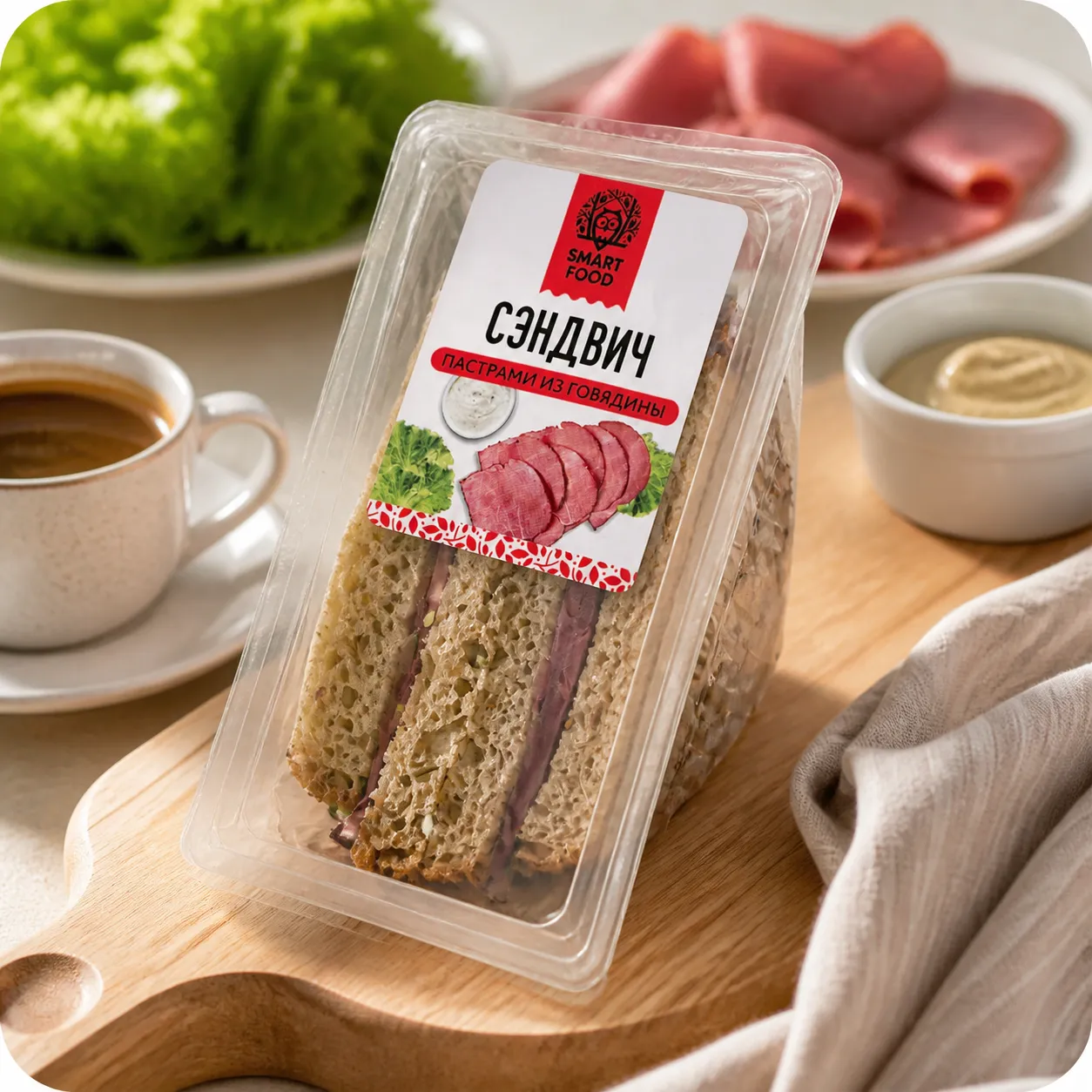 Сэндвич с пастрами из говядины, 200г