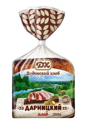 Хлеб "Дарницкий", пакет, ржано-пшеничный на закваске, 350г