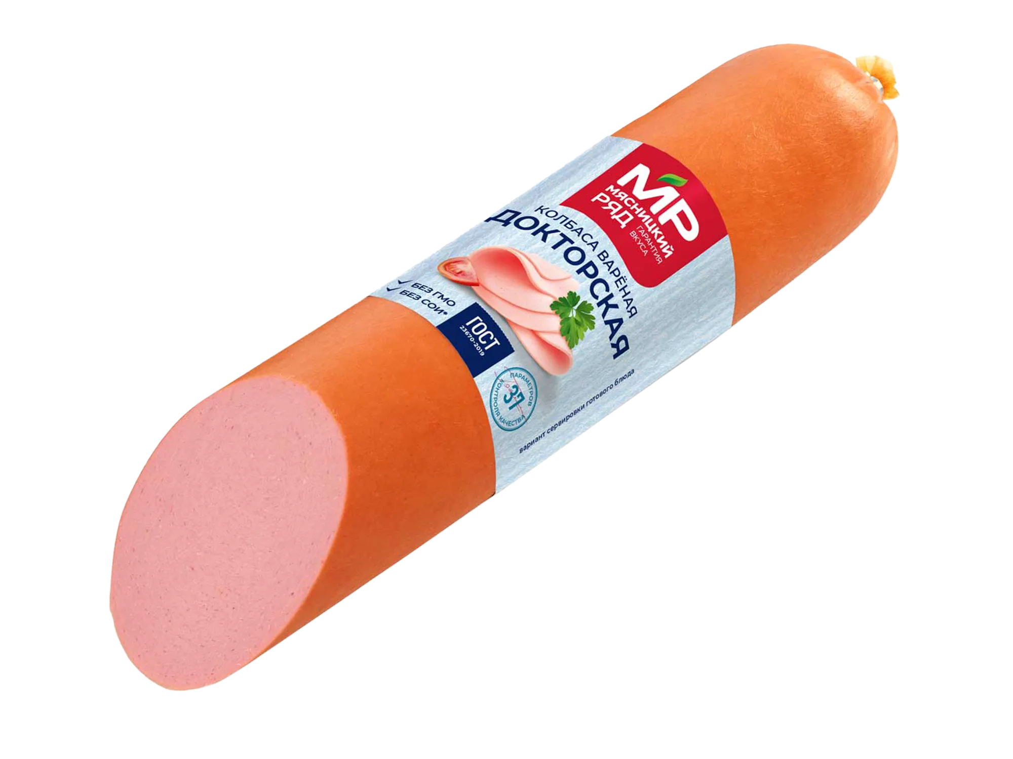 Колбаса вареная "Докторская" ГОСТ в белковой оболочке