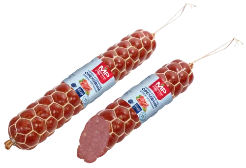 Колбаса варено-копченая сервелат "Ореховый"