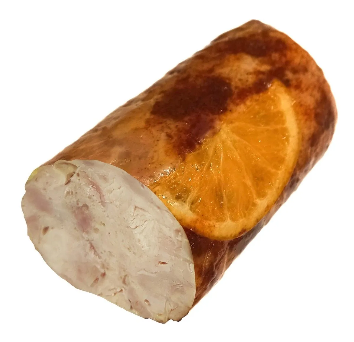 Утка с апельсинами копчено-вареная