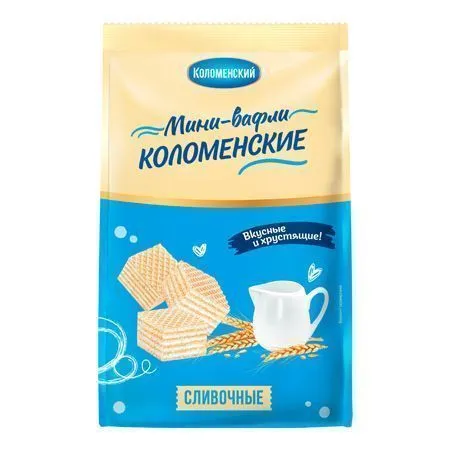 Мини-вафли "Коломенские", сливочные, 200г