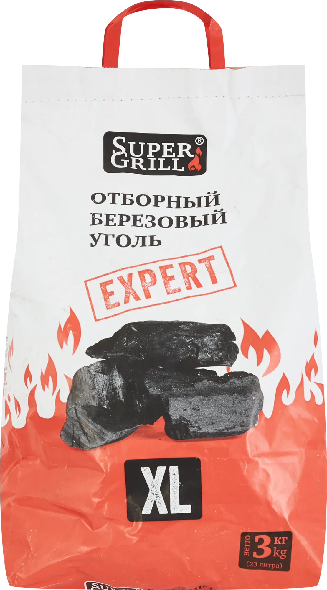 Уголь древесный, березовый, "SuperGrill", 3кг