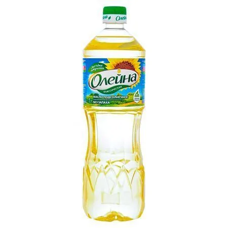 Масло растительное "Олейна", подсолнечное, раф., 1л