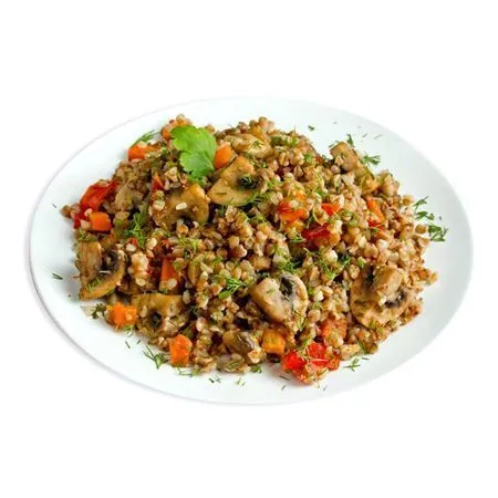 Гречка с шампиньонами