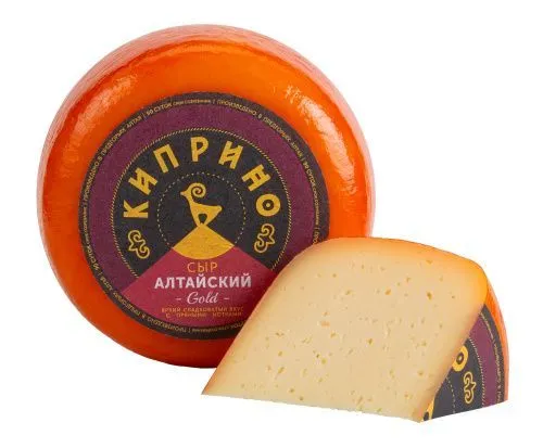 Сыр "Алтайский Gold", "Киприно", 50%, вес., БЗМЖ