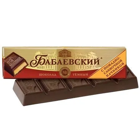 Батончик шоколадный, "Бабаевский", с помадно-сливочной начинкой, 50г