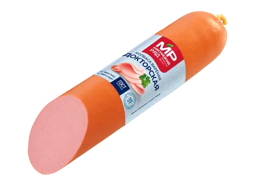 Колбаса вареная "Докторская" ГОСТ в белковой оболочке