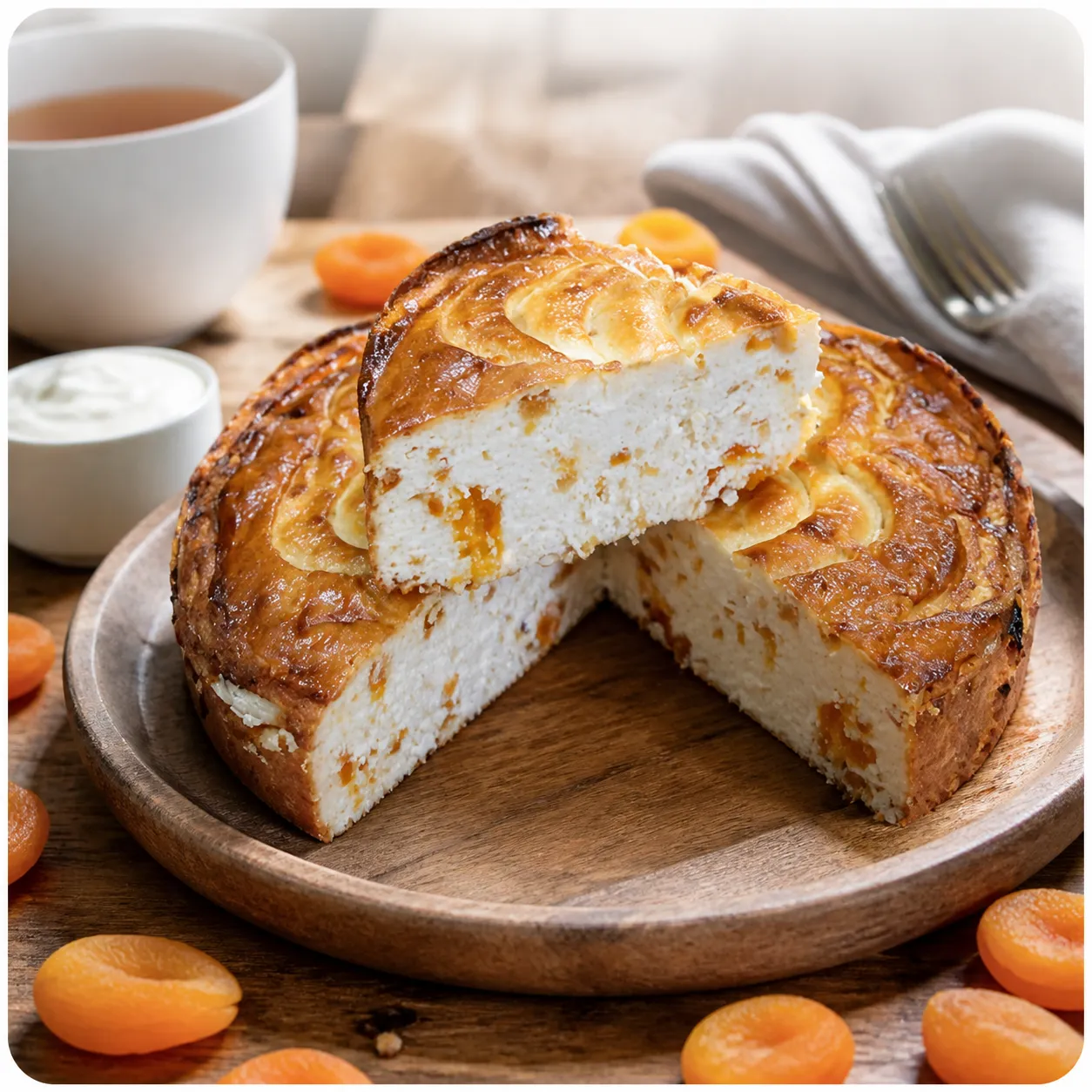 Запеканка творожная фермерская с курагой, вес., БЗМЖ