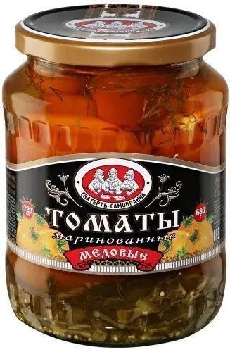 Томаты маринованные, "Скатерть-Самобранка", желтые, 720мл