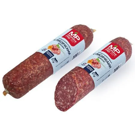 Колбаса сырокопченая "Царская с лисичками"