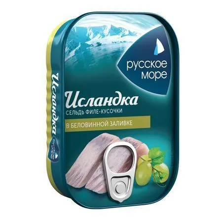 Филе сельди в беловинной заливке, 115г