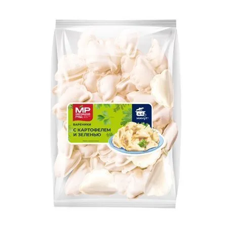 Вареники "С картофелем и зеленью", 500г