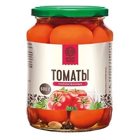 Томаты маринованные, "Smart food", 680г