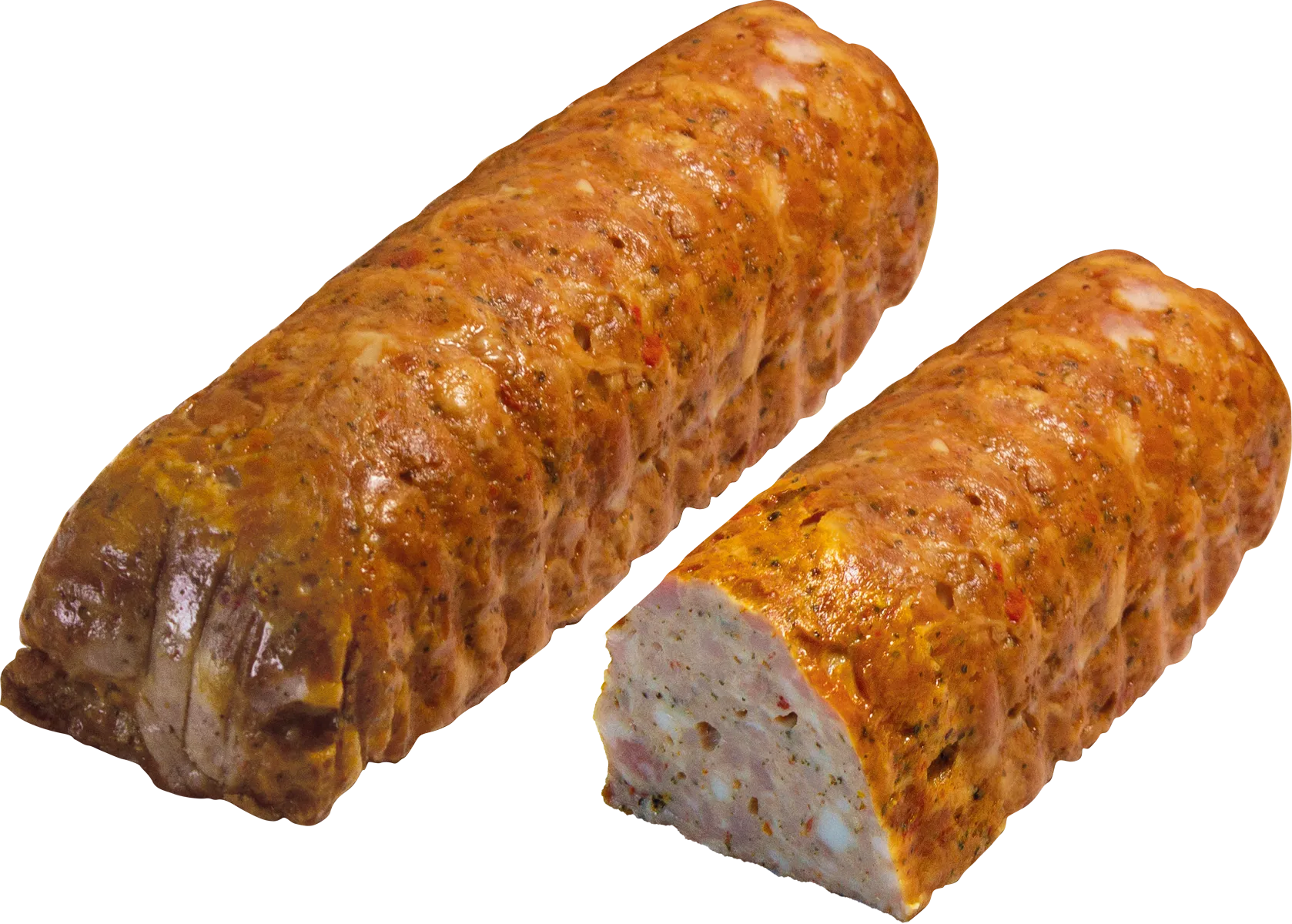 Рулет копчено-вареный из свинины с паприкой