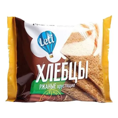 Хлебцы запеченные, "LETI", ржаные, 60г