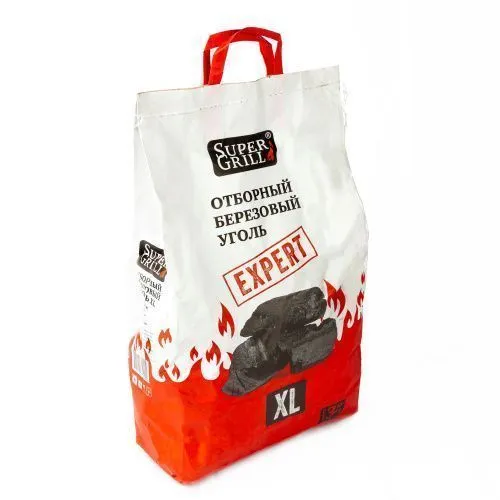 Уголь древесный, березовый, "SuperGrill", 3кг