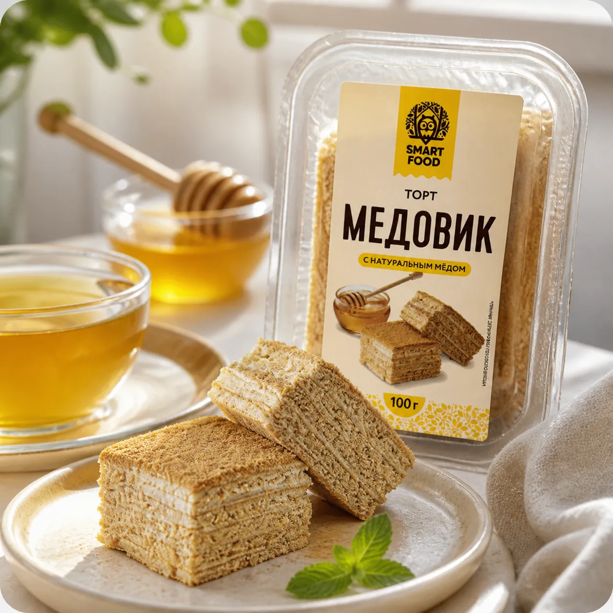 Пирожное "Медовик", 150г