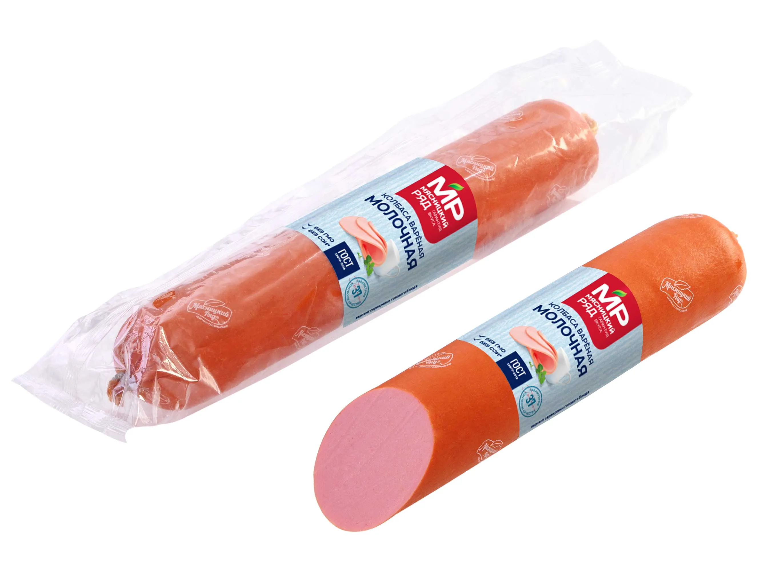 Колбаса вареная "Молочная" ГОСТ в белковой оболочке