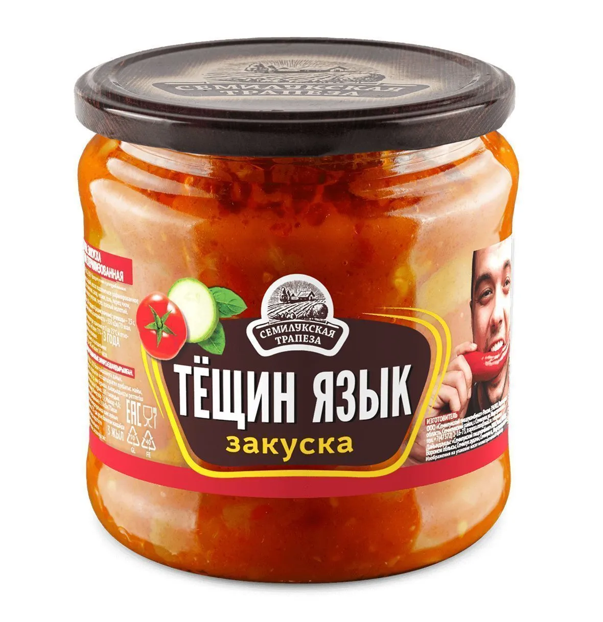 Закуска овощная "Тещин язык", 460г