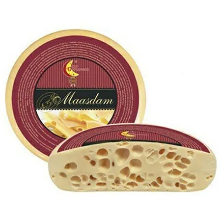 Cыр полутвердый "Маасдам", "Стародубский", 45%