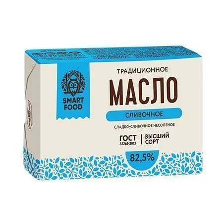 Масло Сливочное Smart Food Традиционное 82,5%, 180г