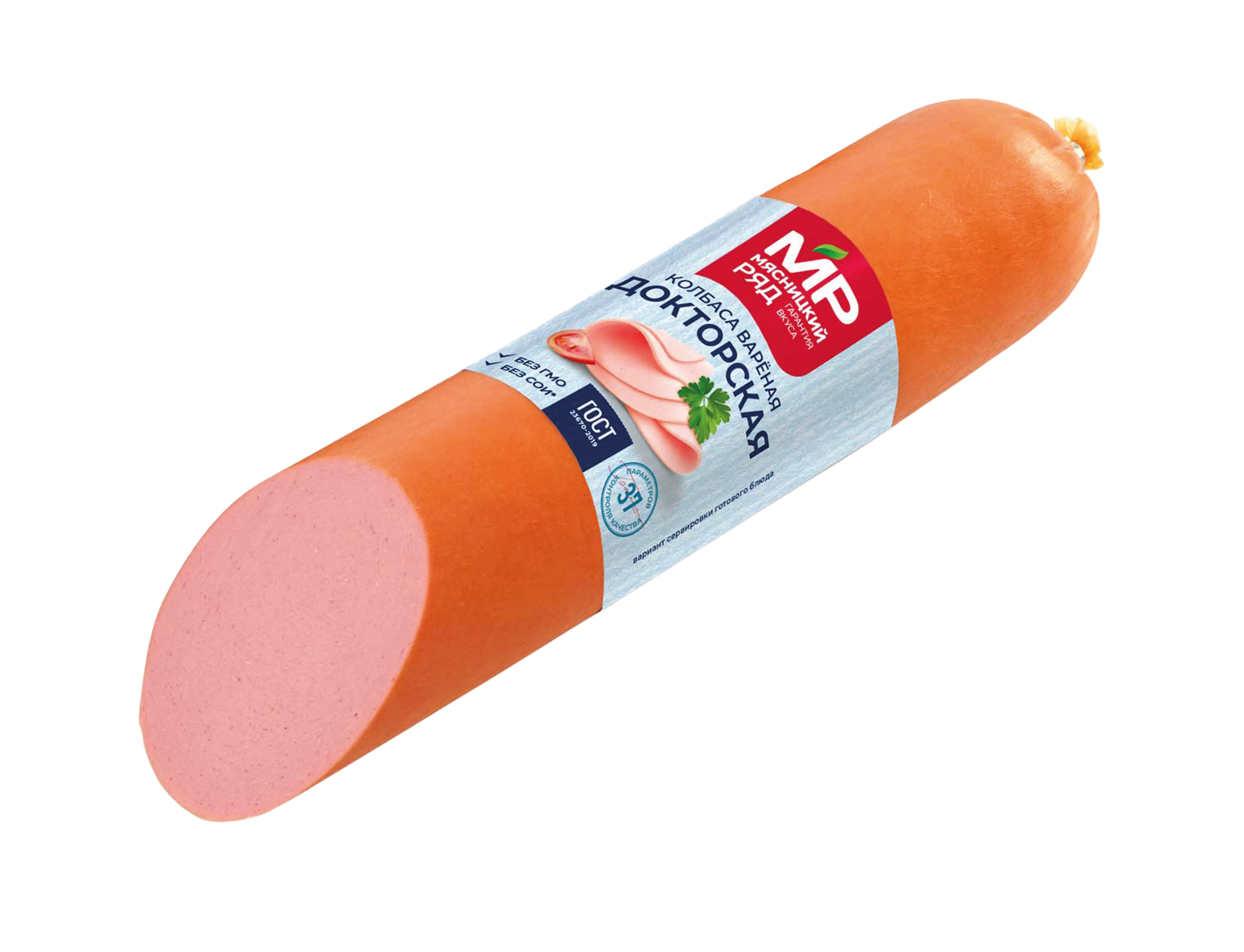 Колбаса вареная "Докторская" ГОСТ в белковой оболочке