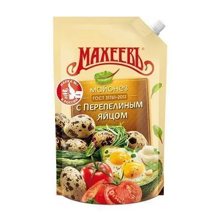 Майонез "Махеевъ", с перепелиным яйцом, 770мл