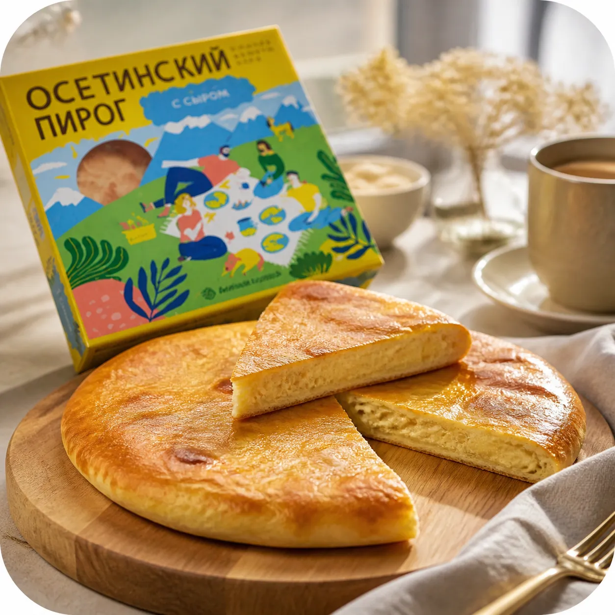 Пирог "Осетинский" с сыром, замороженный, 500г
