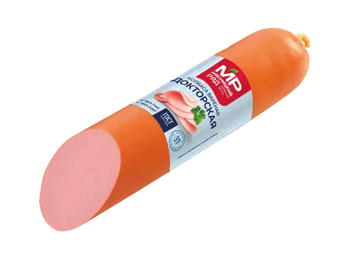 Колбаса вареная "Докторская" ГОСТ в белковой оболочке