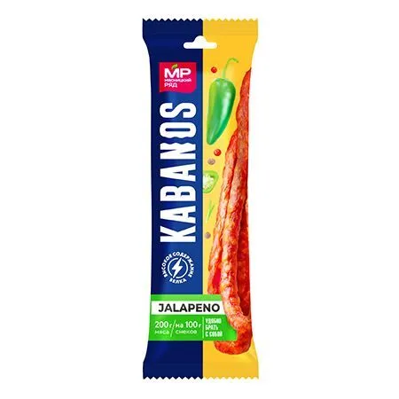 Колбаски сырокопченые KABANOS JALAPENО, 60г