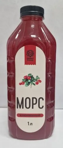 Морс, "Smart food", клюквенный, 1л, бут. ПЭТ