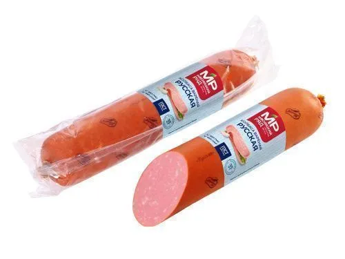 Колбаса вареная "Русская" ГОСТ в белковой оболочке
