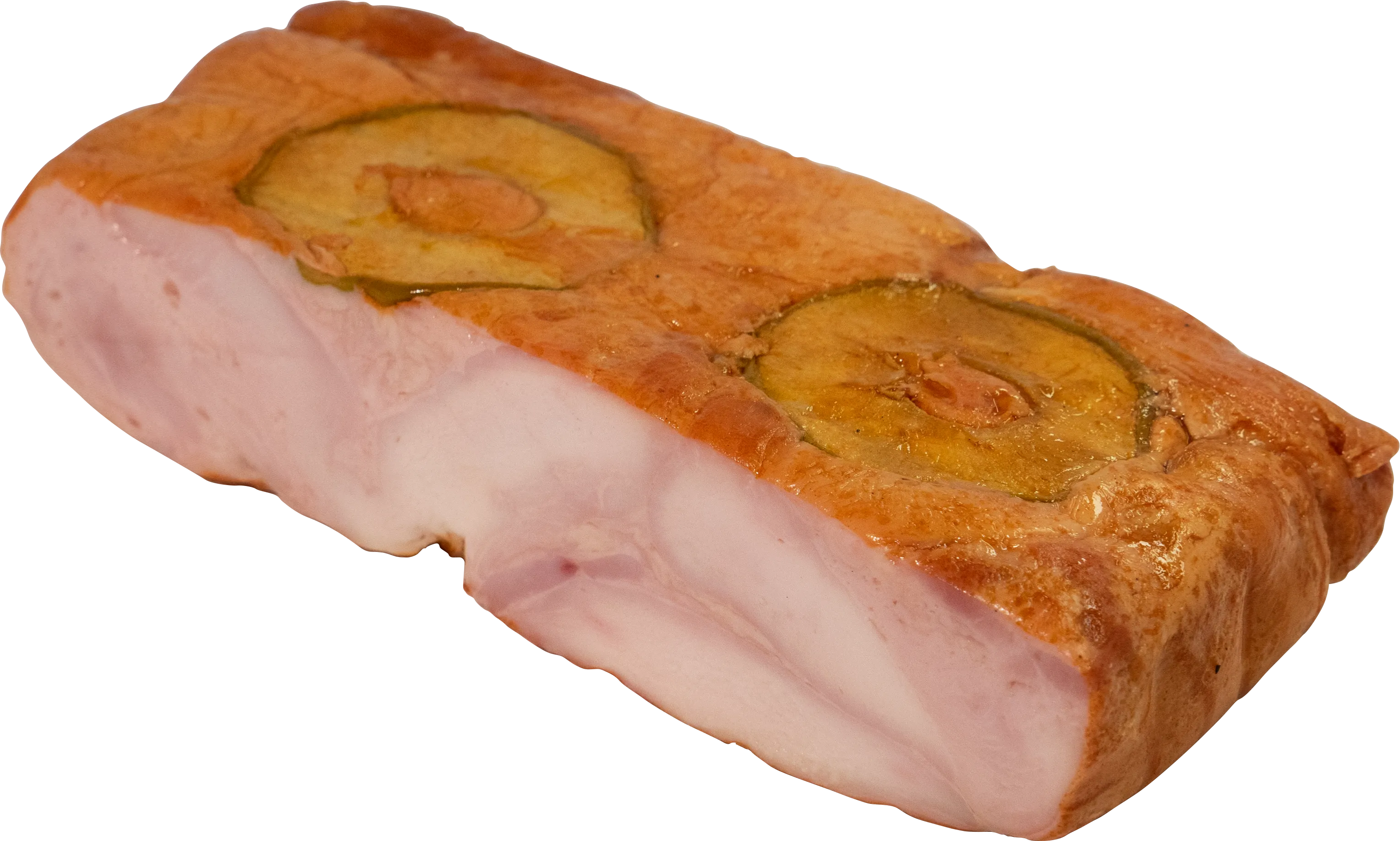 Гусь с яблоками копчено-вареный