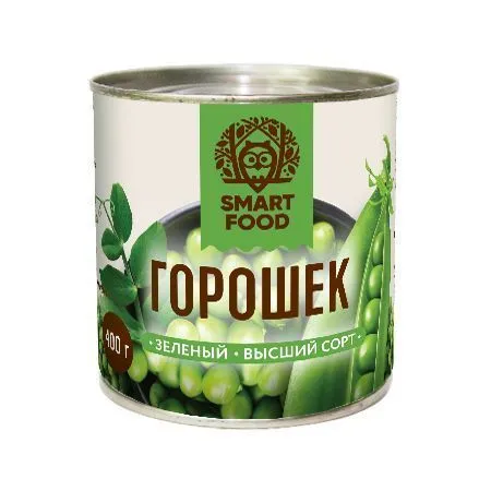 Горошек зеленый, "Smart food", 400г